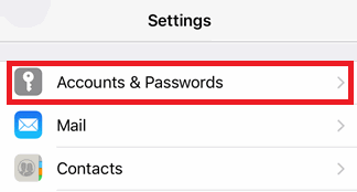 Update Email Password Iphone Ipad Help Centre